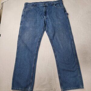 Key Carpenter Men's Relaxed Fit Blue Denim Work Jeans Size 40X34